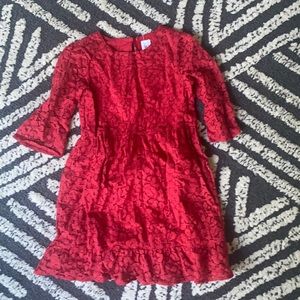 Red GAP Lace Dress